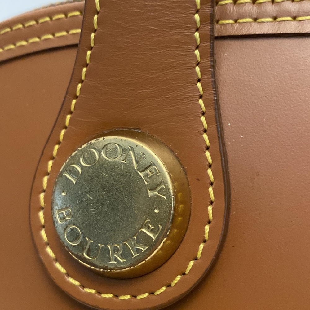Vintage Dooney & Bourke Canvas and Leather Dome Bag - Picture 5 of 16